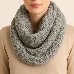 Macy’s Gray Knit Infinity Scarf